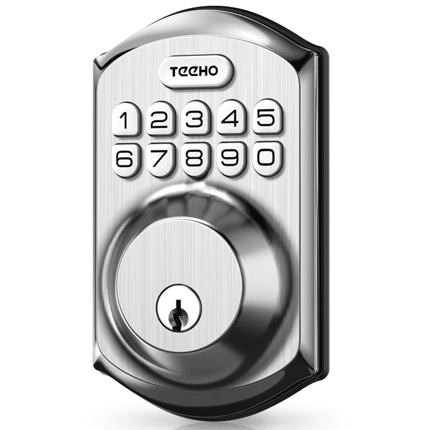 Smart Lock Keyless Entry Deadbolt with Keypad Front Door Electronic Lock Easy Installation, Satin Nickel
